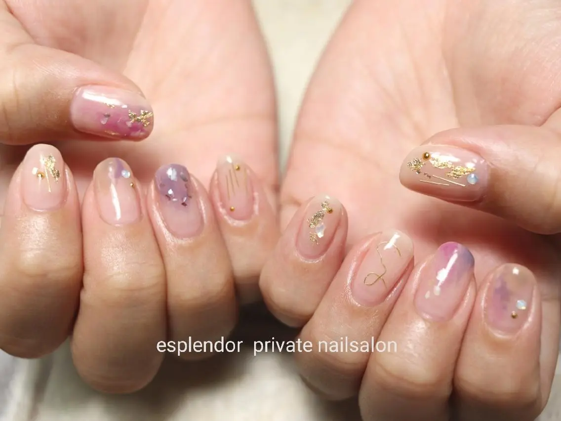 ネイル ニュアンスネイル esplendor  小野寺のネイルデザイン
