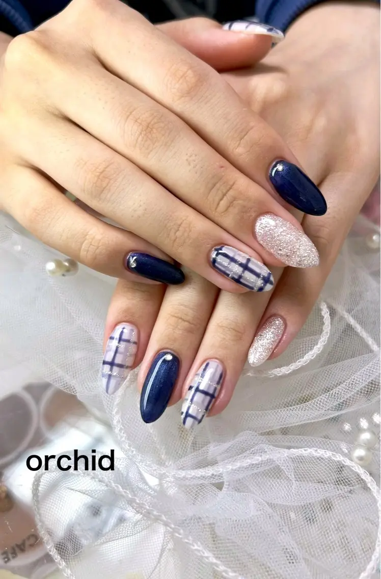 ネイル ハンドネイル orchid ♡オーキッドのネイルデザイン