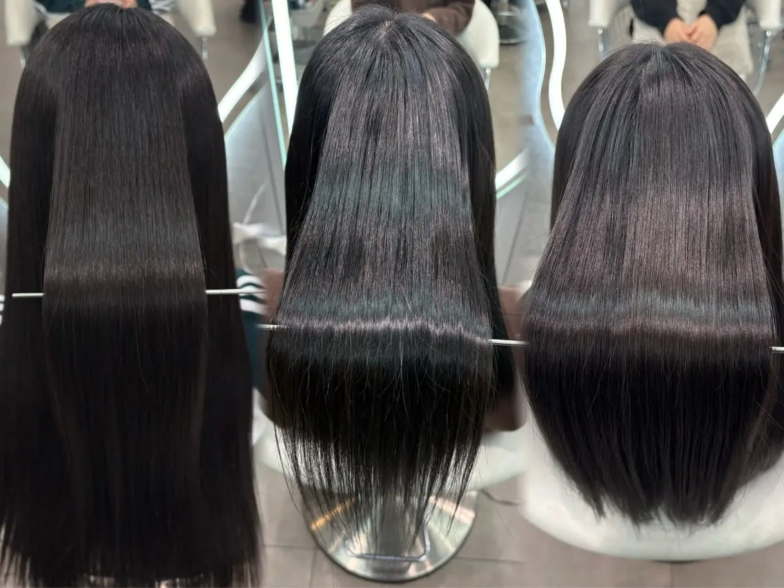 ロング ヘアアレンジ アッシュ ボブ くびれヘア 顔まわりレイヤー 顔周りカット 縮毛矯正 トリートメント ヘアセット 大宮縮毛矯正🩵 レイヤー 佐藤和のヘアスタイル