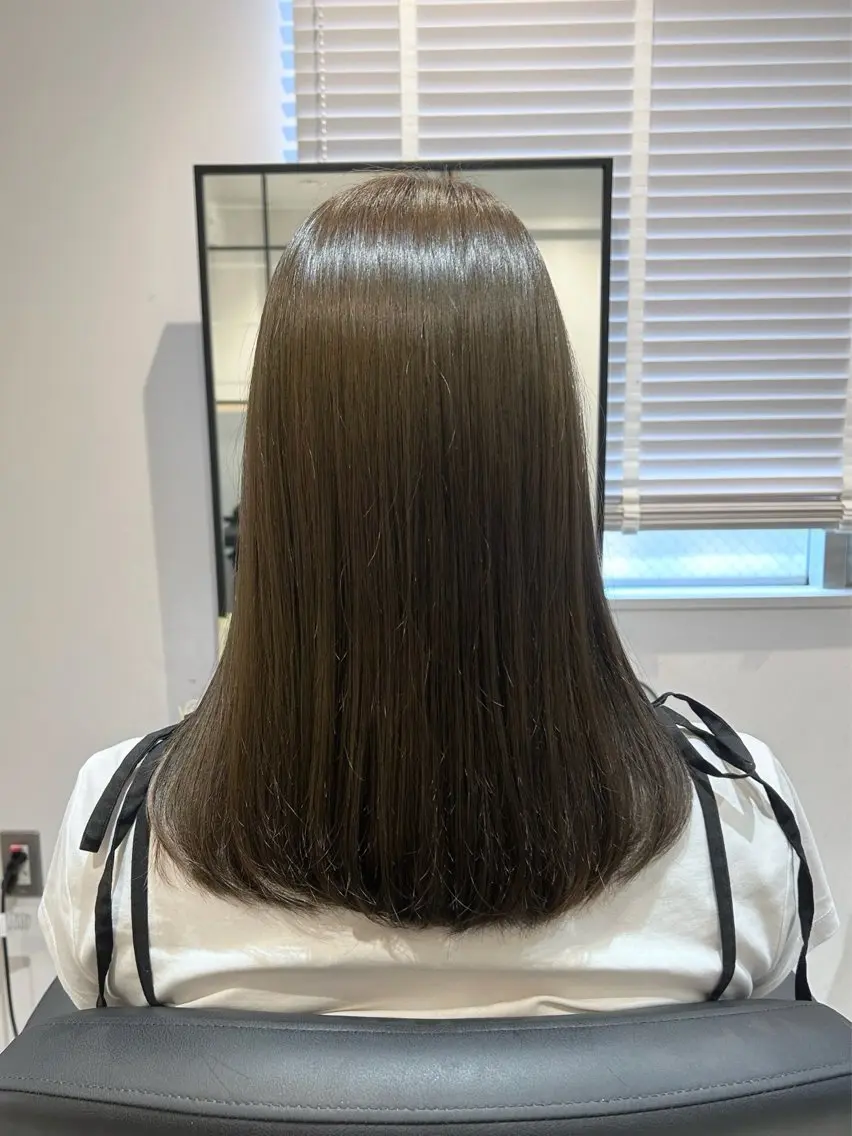 セミロング カラー ブリーチ ハイライトカラー ハイライト 髪質改善 トリートメント ヘアカラー 大宮/髪質改善 /女性スタッフのみのヘアスタイル