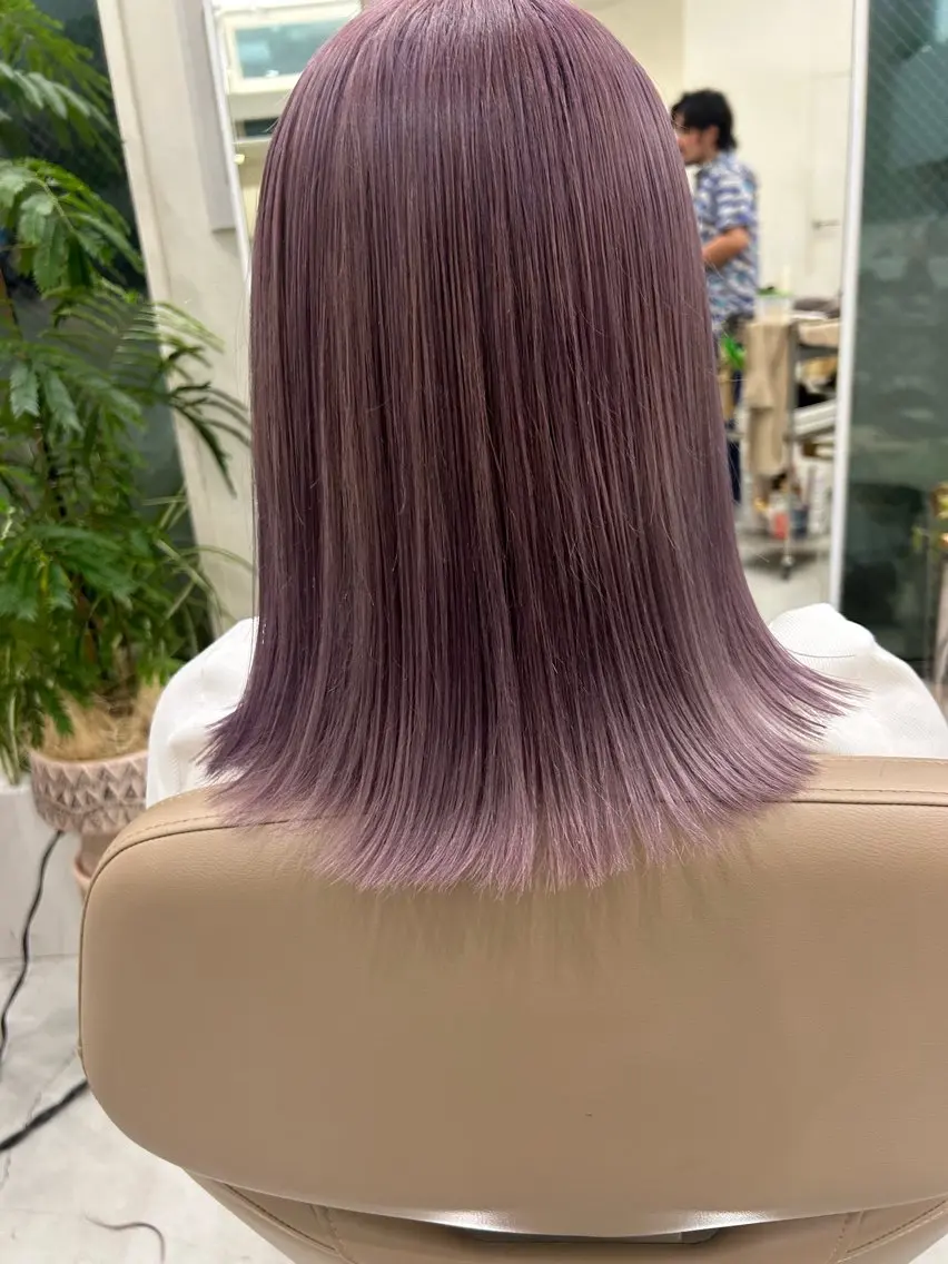 セミロング カラー ヘアカラー トリートメント 💛🤍U too e’s /店長🧸のヘアスタイル