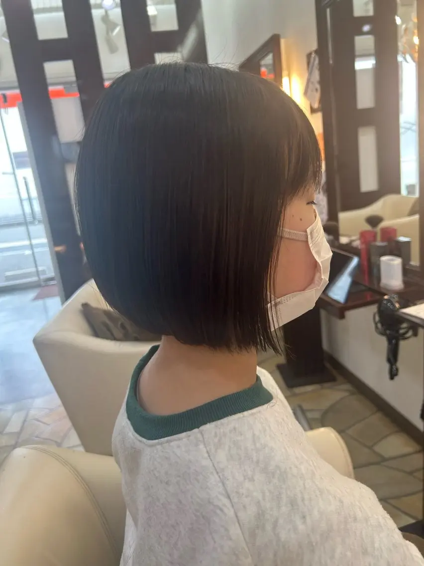 カット+部分縮毛矯正+トリートメントの写真