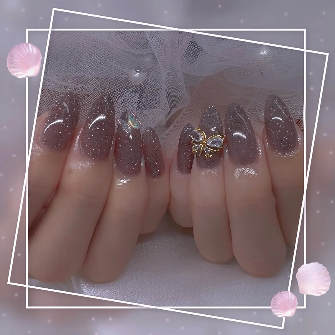 ネイル チークネイル フレンチネイル ガーリー グラデーション マグネットネイル ハンドネイル ハンドケア Chill Nailsalonのネイルデザイン