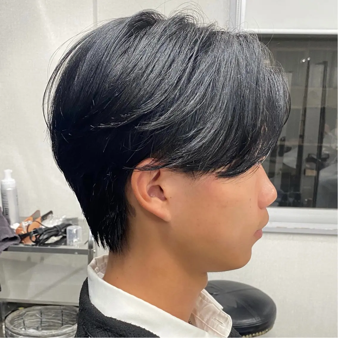ショート メンズ センターパート 刈り上げ カット センターパート/ニ ュアンスパーマのヘアスタイル