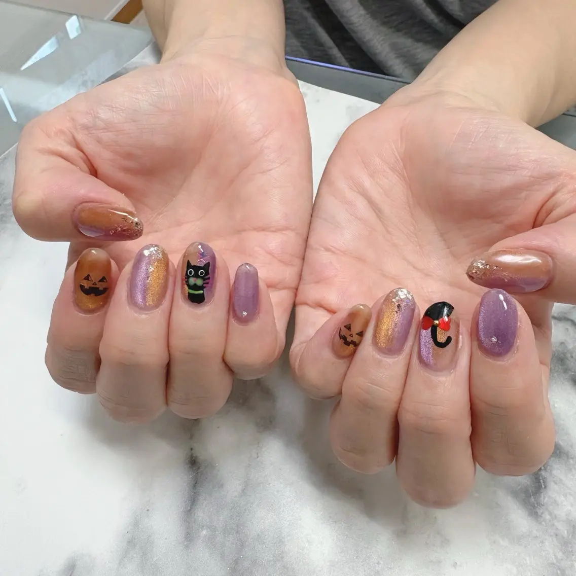 ネイル ハロウィン ハンドネイル ネイルサロン KURIKINDIのネイルデザイン