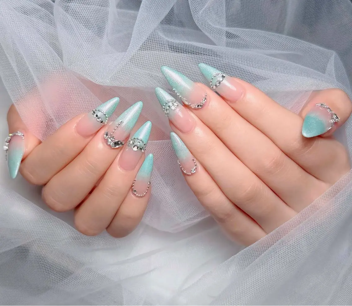 ネイル アートネイル 韓国ネイル 持ち込み ワンホンネイル ハンドネイル Lenie Nail Salonのネイルデザイン