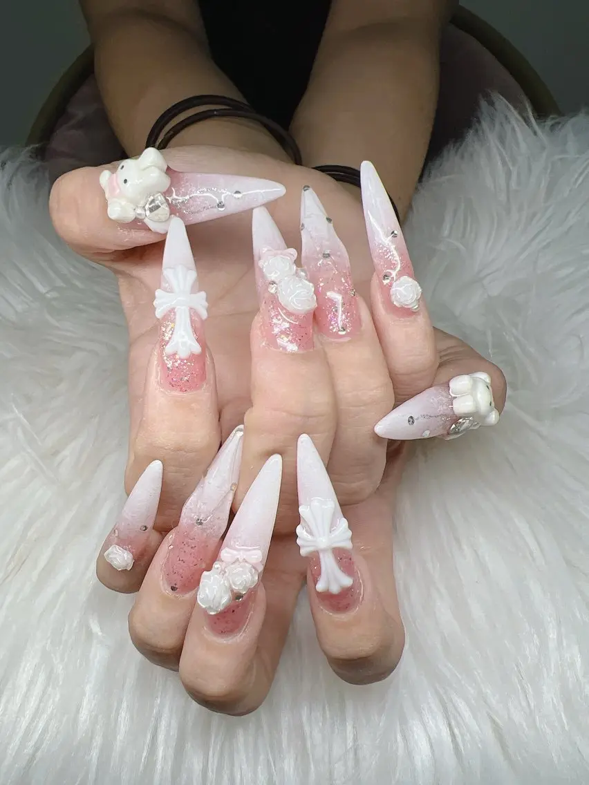 ネイル ハンドネイル Lee Nails チップ長さだし専門店のネイルデザイン