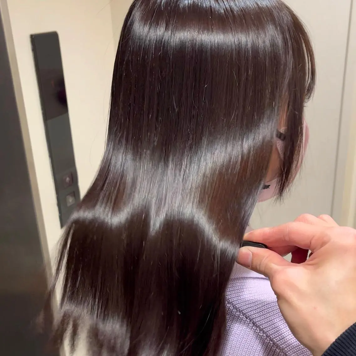 セミロング カラー 韓国ヘア/ 髪質改善特化谷名勇輝のヘアスタイル