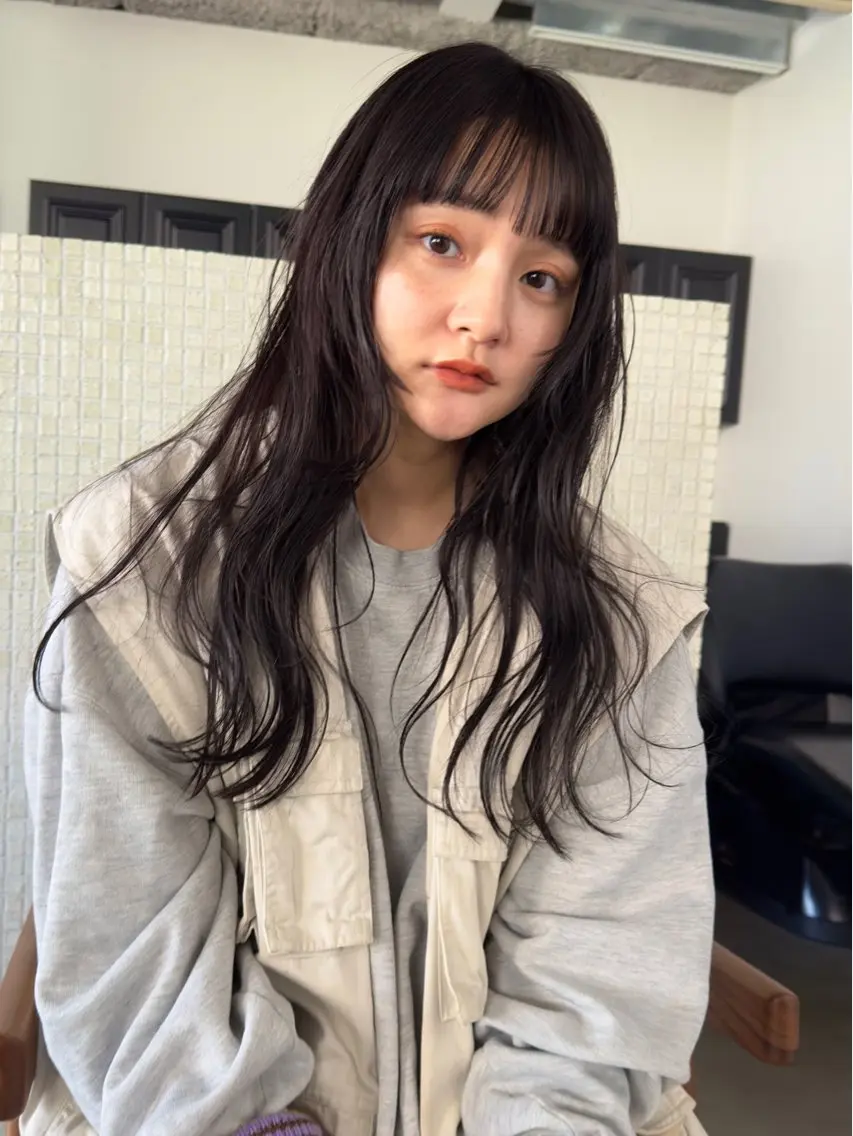 ロング カラー パーマ ヘアアレンジ カットモデル募集中/ 店長/角田真哉のヘアスタイル