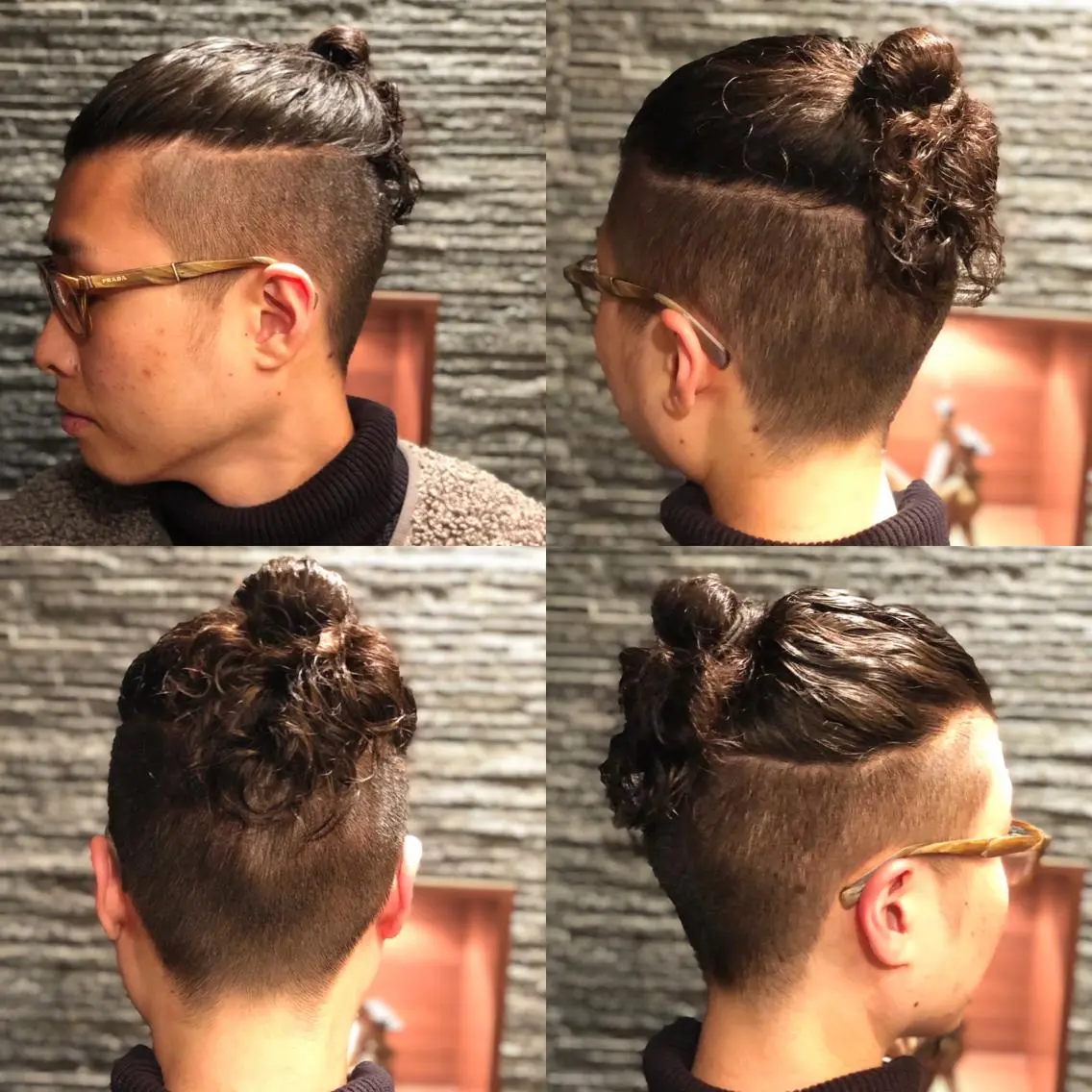 セミロング パーマ ヘアアレンジ メンズ 萩原 勇樹のヘアスタイル