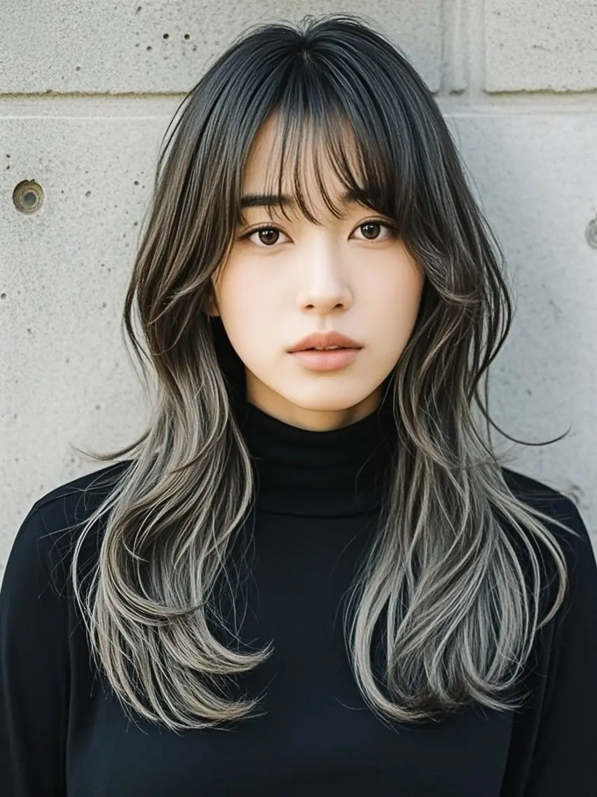 セミロング ショートボブ セミロングパーマ アッシュ ボブ くびれヘア カット ヘアカラー トリートメント ウルフカット 811 大阪梅田 ウルフのヘアスタイル