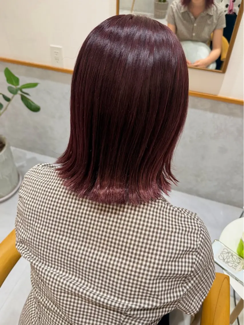 ミディアム カラー ブリーチ ダブルカラー ラベンダーカラー ブリーチなしカラー ピンクカラー ヘアカラー misaki🦄 lange hairのヘアスタイル