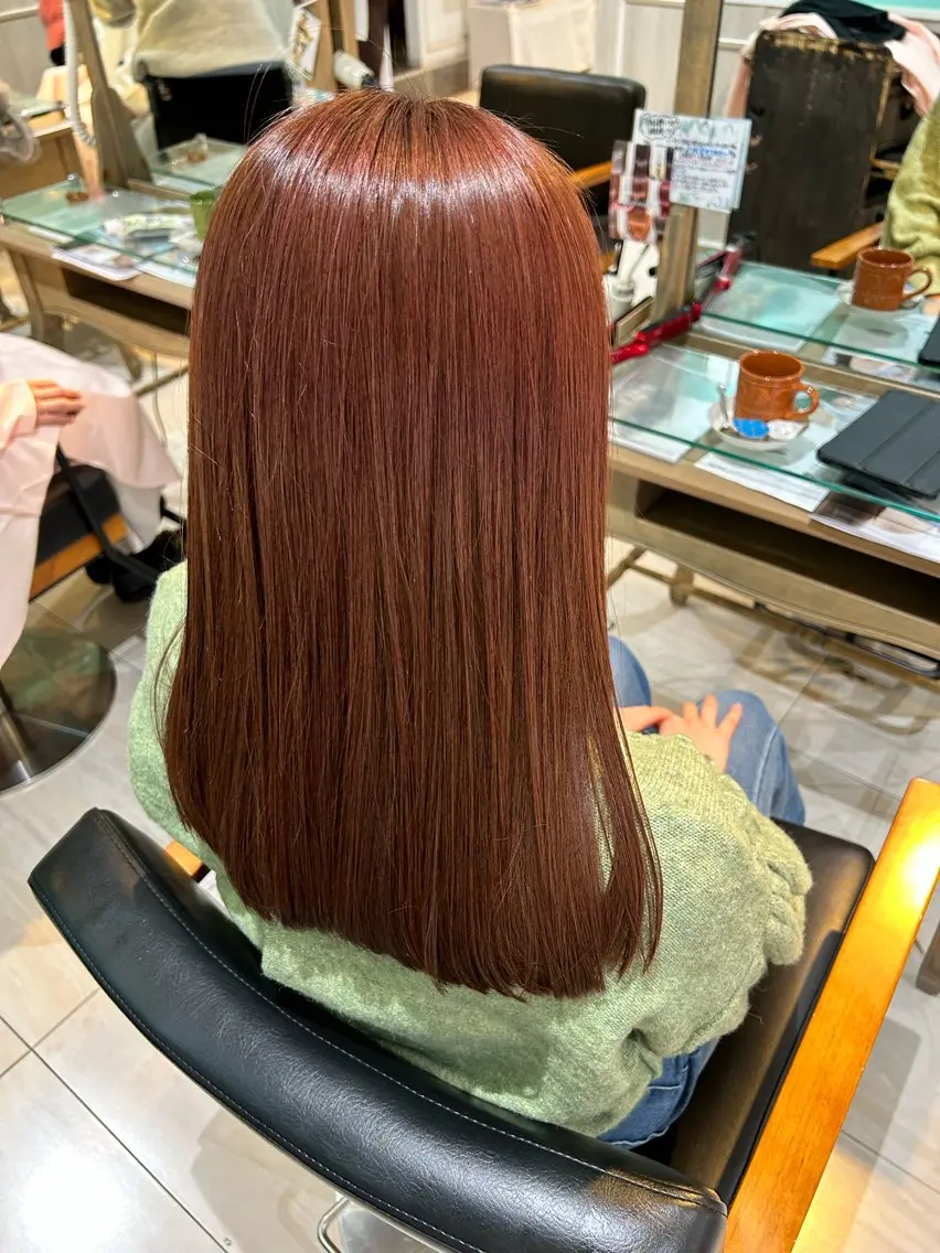ミディアム 髪質改善 イシイ シオリのヘアスタイル