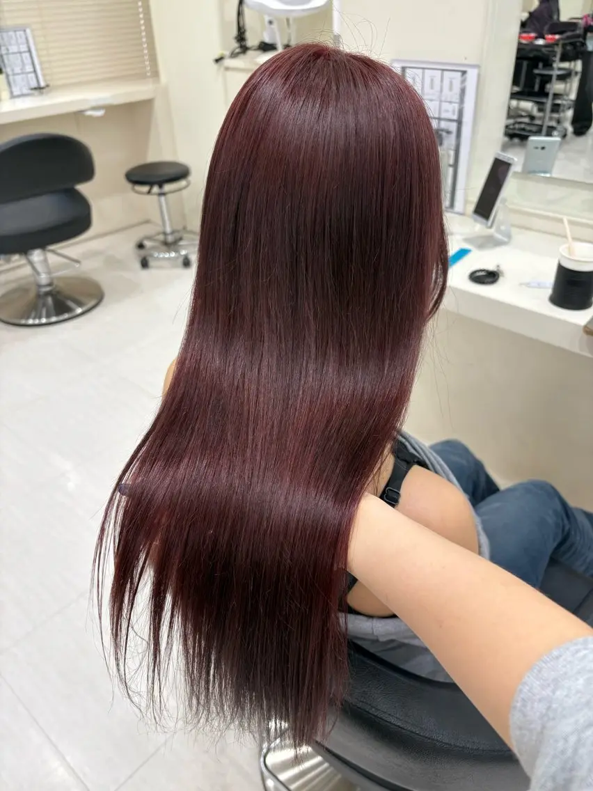 ロング カラー ヘアアレンジ メンズ ヘアカラー トリートメント さくら🍒 暖色カラー/髪質改善のヘアスタイル