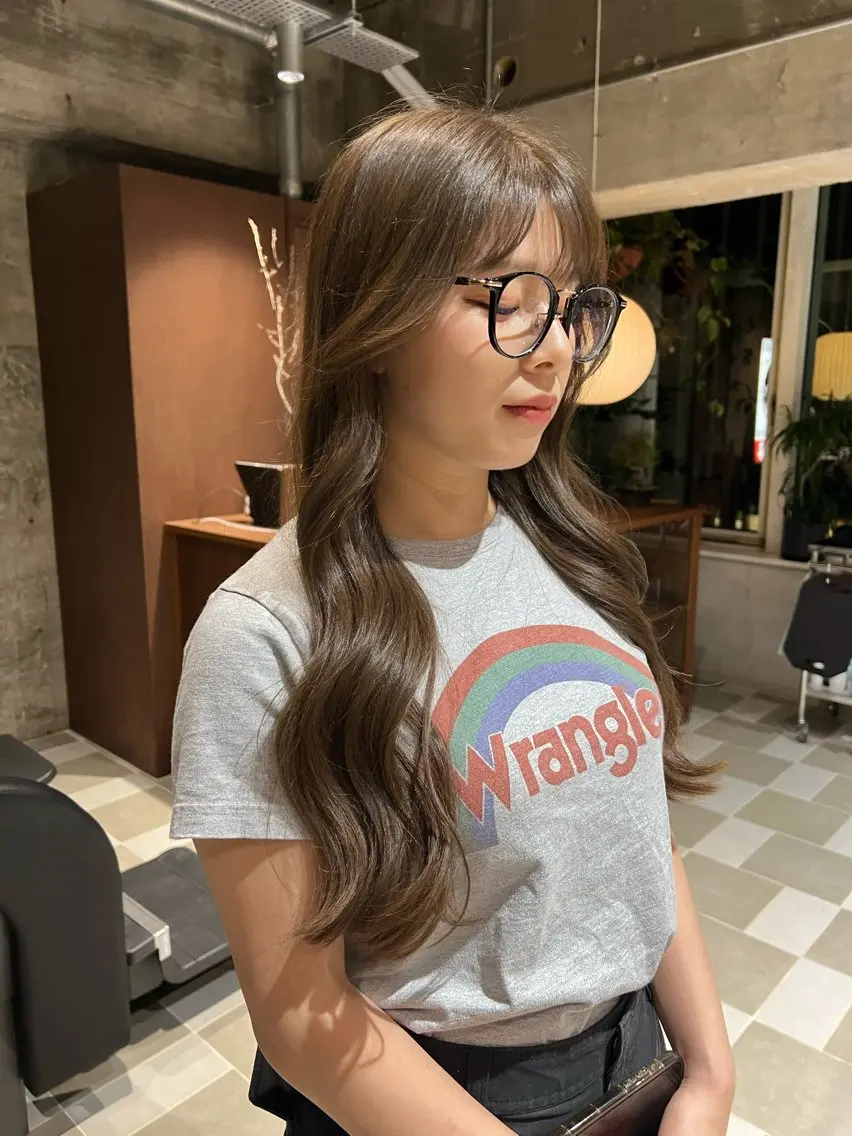 ロング カット ヘアカラー トリートメント nok kaoriのヘアスタイル