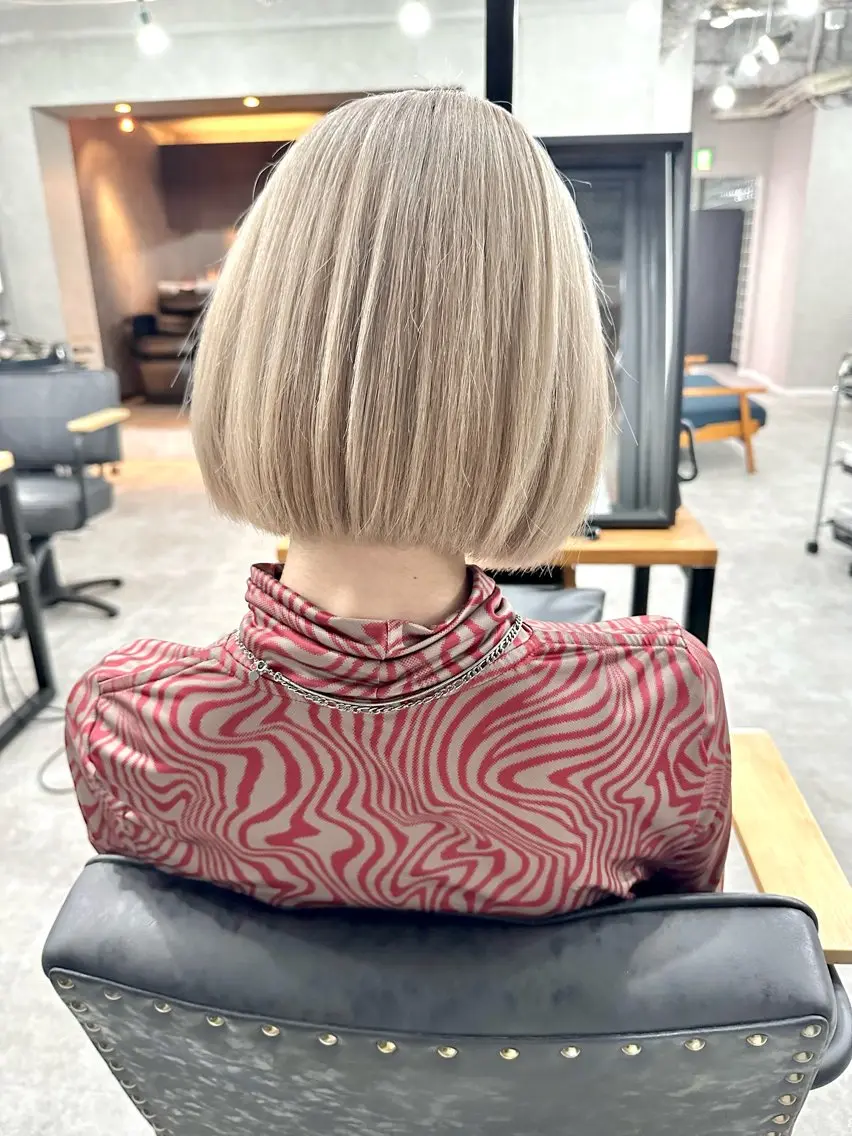 ショート ボブ ヘアカラー トリートメント 💎lino _by _ACNE💎 🧸のヘアスタイル