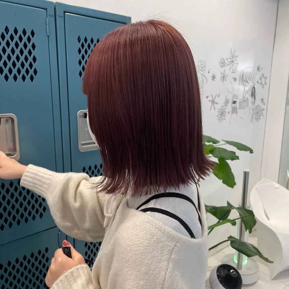 ミディアム カラー 田口 花葉のヘアスタイル