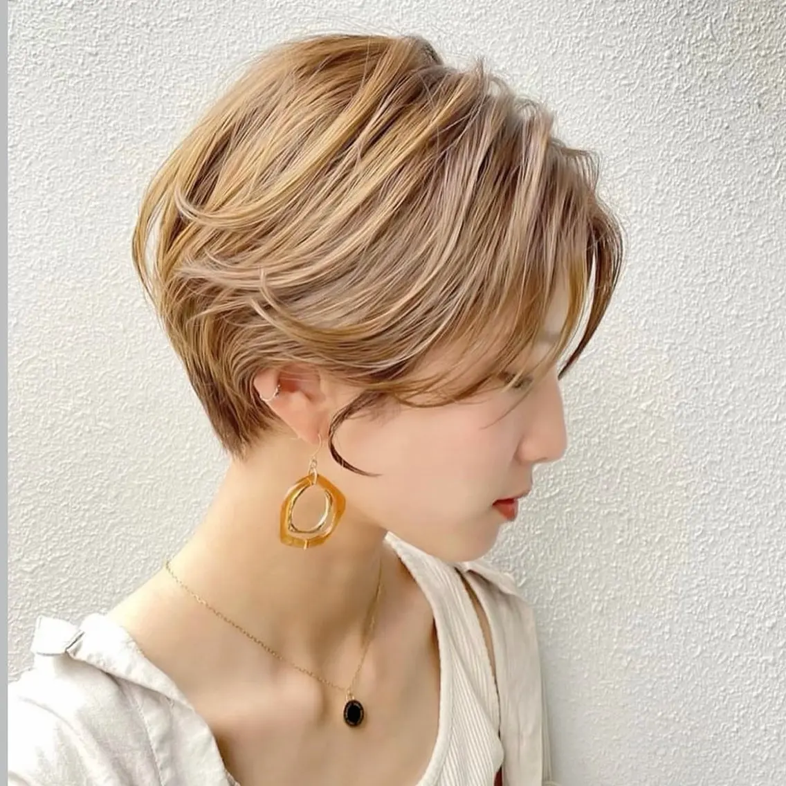 ショート yuka♡/暖色系/ ブリーチなしWカラーのヘアスタイル