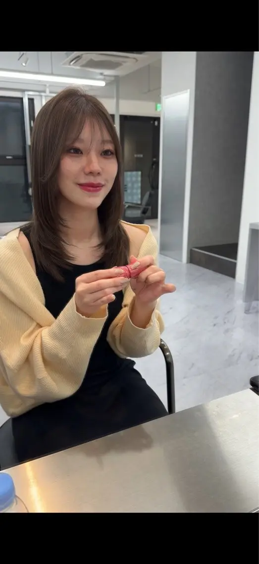 ロング カラー カット ヘアカラー トリートメント ヘアセット Rita/髪質改善/ ブリーチなしWカラーのヘアスタイル