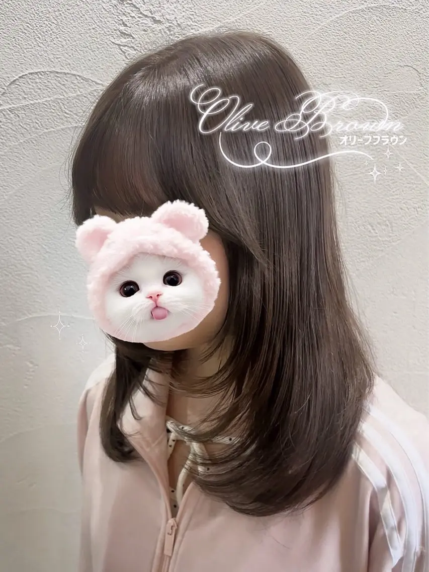 ミディアム カラー カット ヘアカラー トリートメント 中嶋心渚⌇透明感 カラー️🩵🎀‪のヘアスタイル