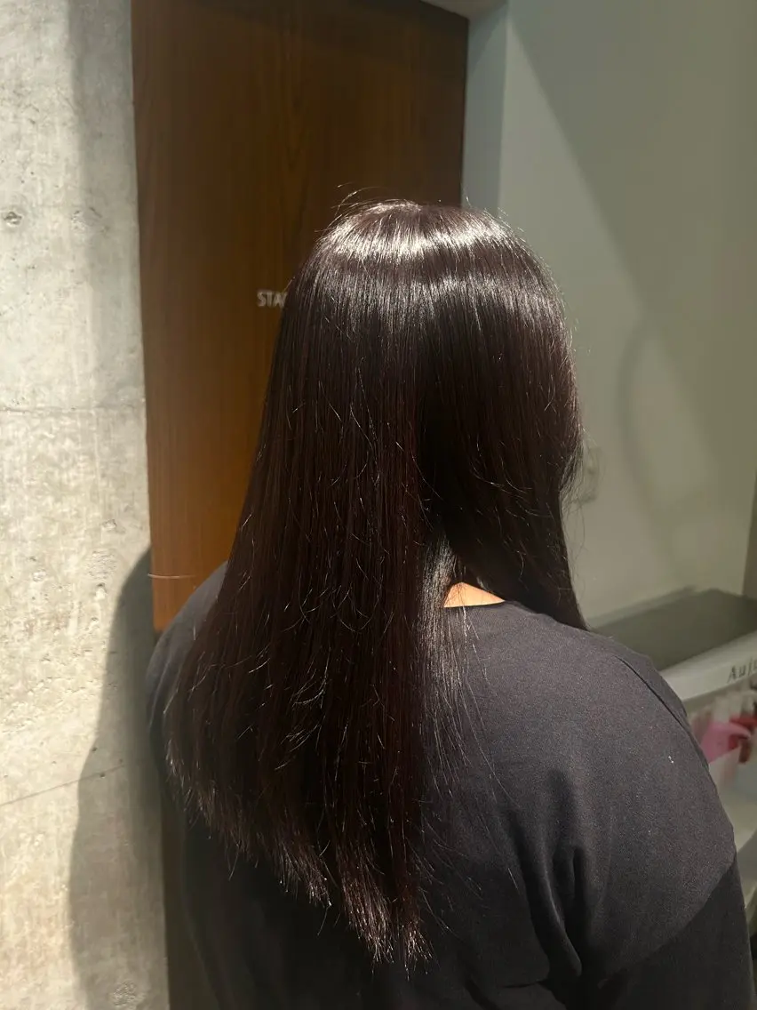 ロング ヘアカラー レイヤー/縮毛矯正/ 艶髪🦊Rioのヘアスタイル