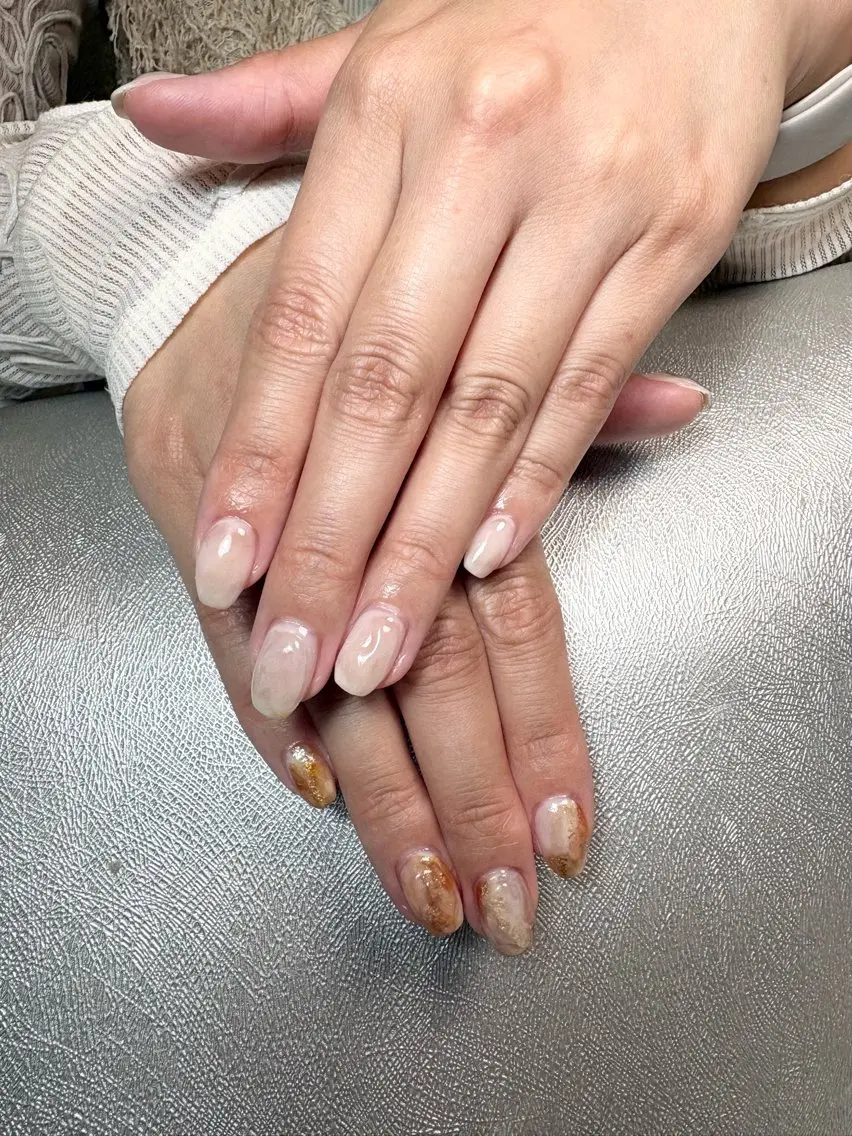 ネイル ニュアンスネイル ぷっくりネイル ハンドネイル ✨韓国✨nail salonLumieのネイルデザイン