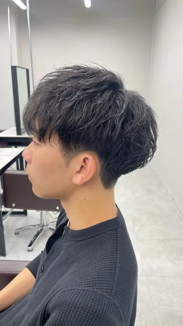 ショート パーマ メンズ カット パーマ メンズ特化AMITY SHINGOのヘアスタイル