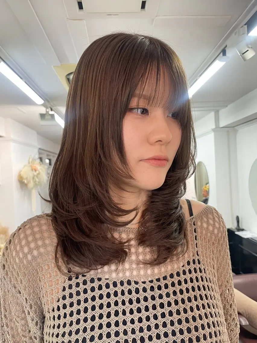 ミディアム カット 野町好花 レイヤー/髪質改善のヘアスタイル
