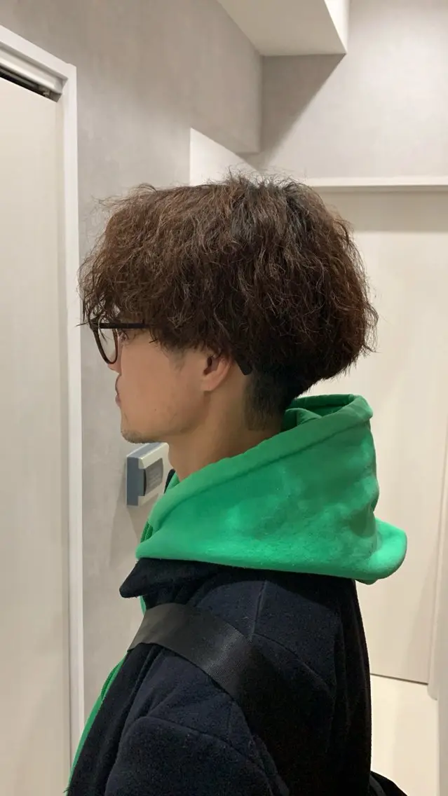 パーマ メンズ 田中 怜菜のヘアスタイル