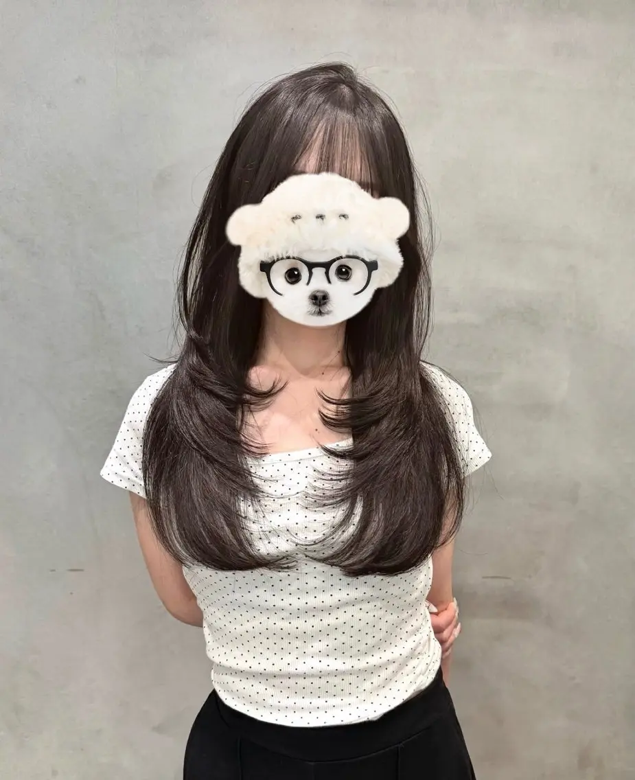 ロング yumeka♡レイヤ ーカット当日予約okのヘアスタイル