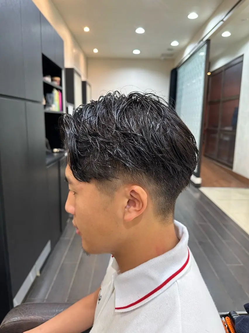 メンズ ナチュラルヘア 神田一瑳のヘアスタイル