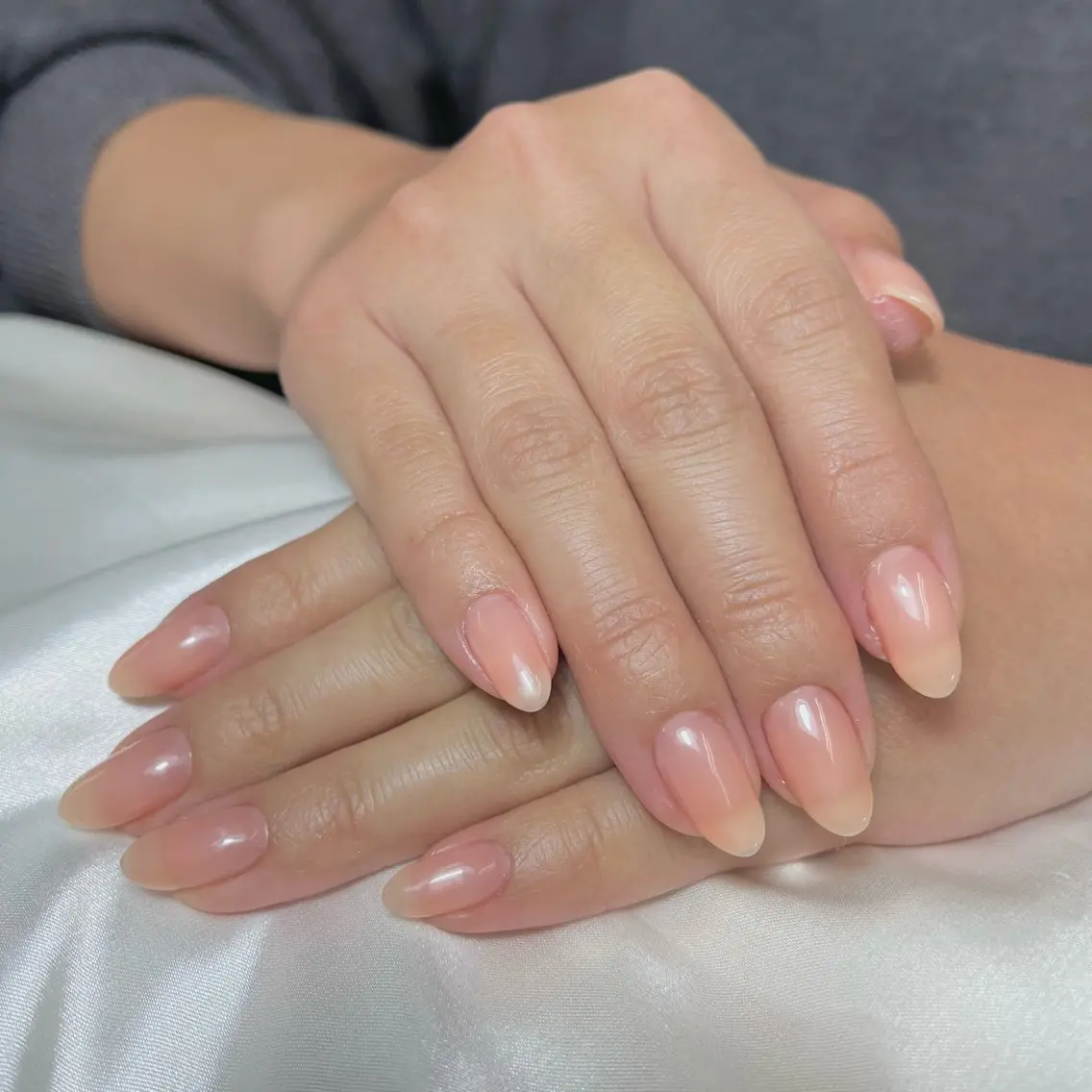 ネイル チークネイル 桜ネイル 長さ出し フットネイル ジェルネイル ハンドネイル Maika's nailのネイルデザイン