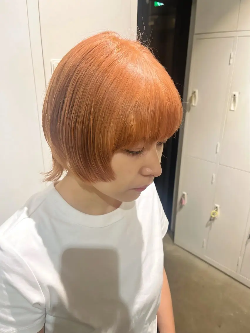 ♡韓国カラー♡ケアブリーチWカラー+専用トリートメントの写真