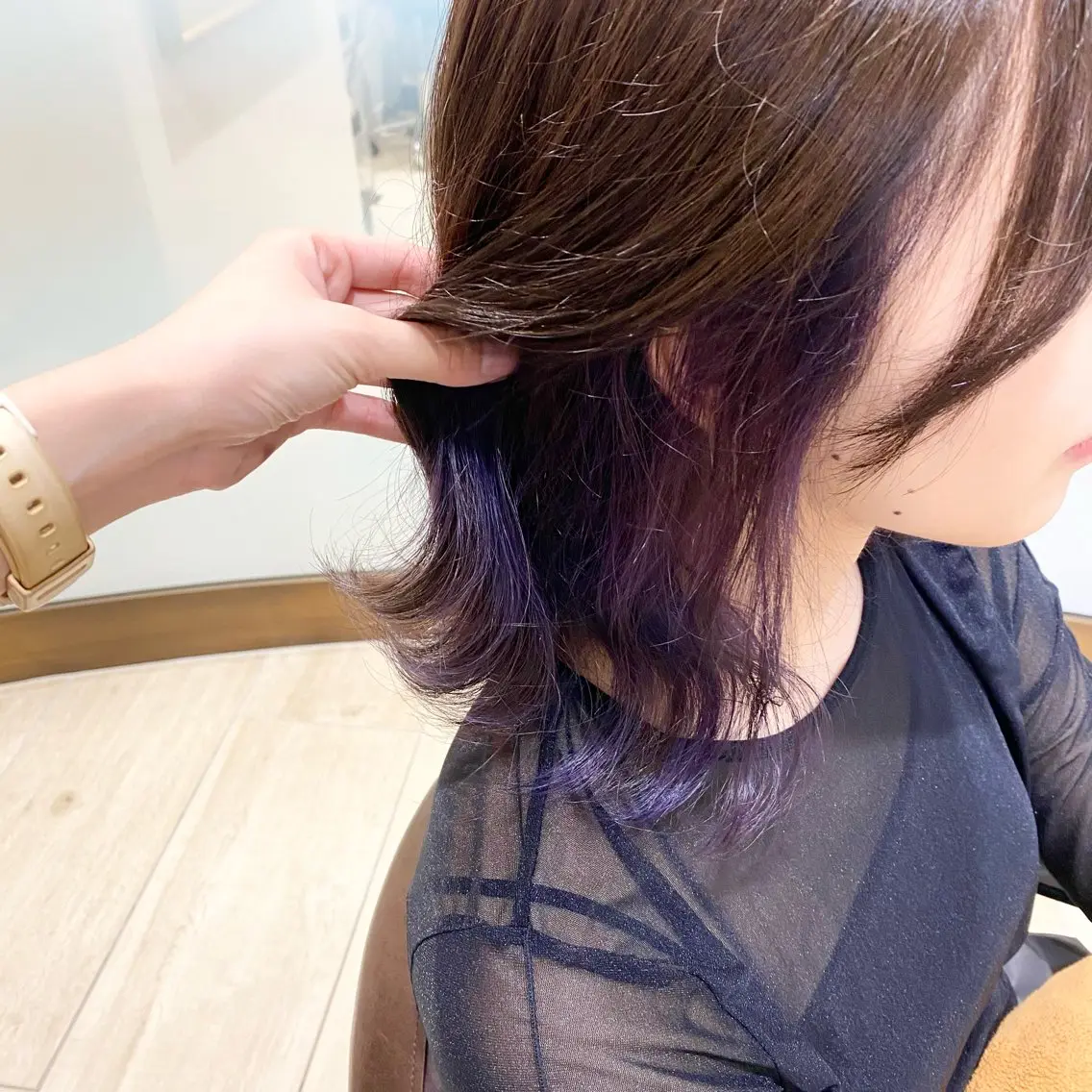 ミディアム ヘアカラー equal銀座 黒田💚のヘアスタイル