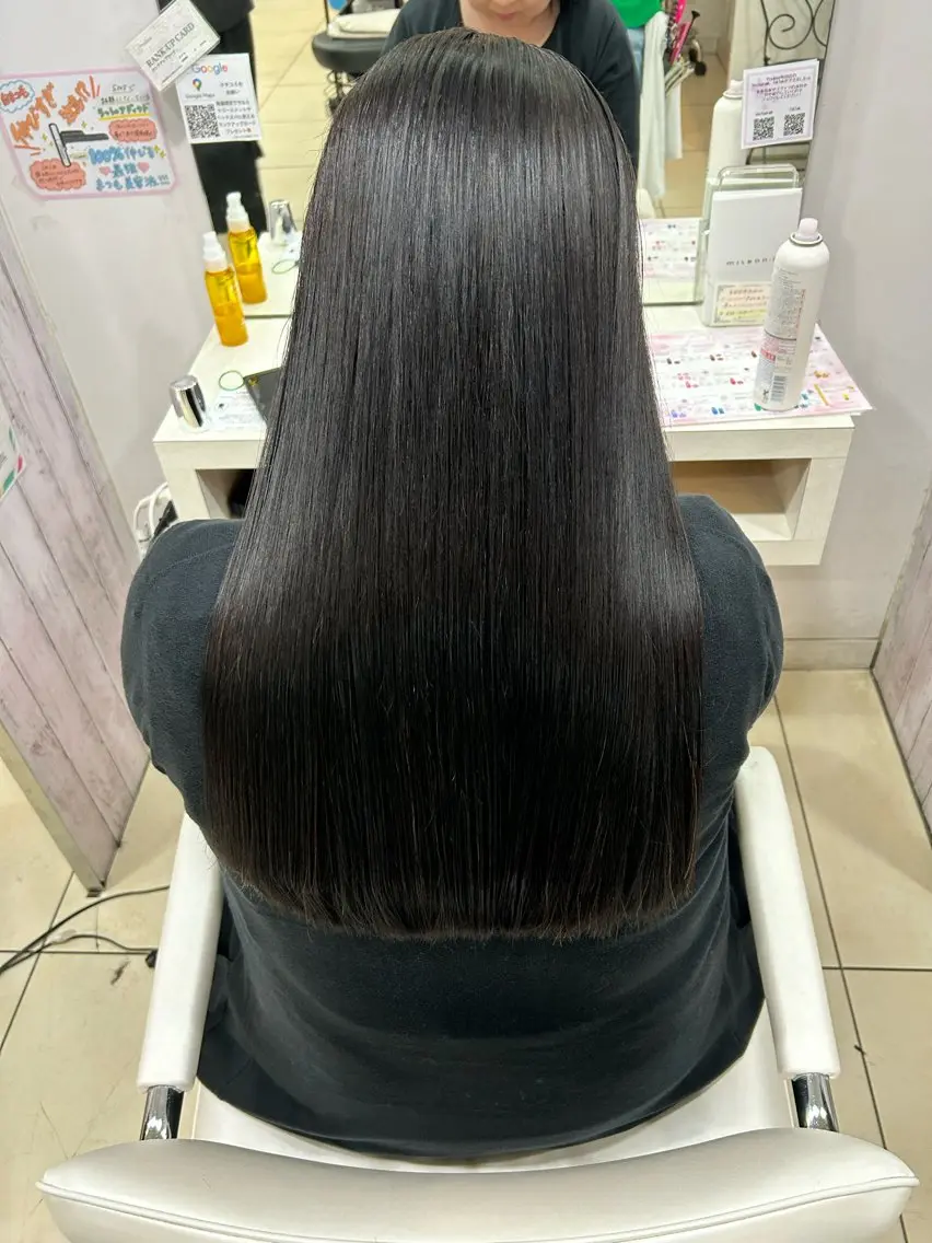 ロング カット トリートメント 【髪質改善カラー】 瀧田嵐士🇰🇷のヘアスタイル