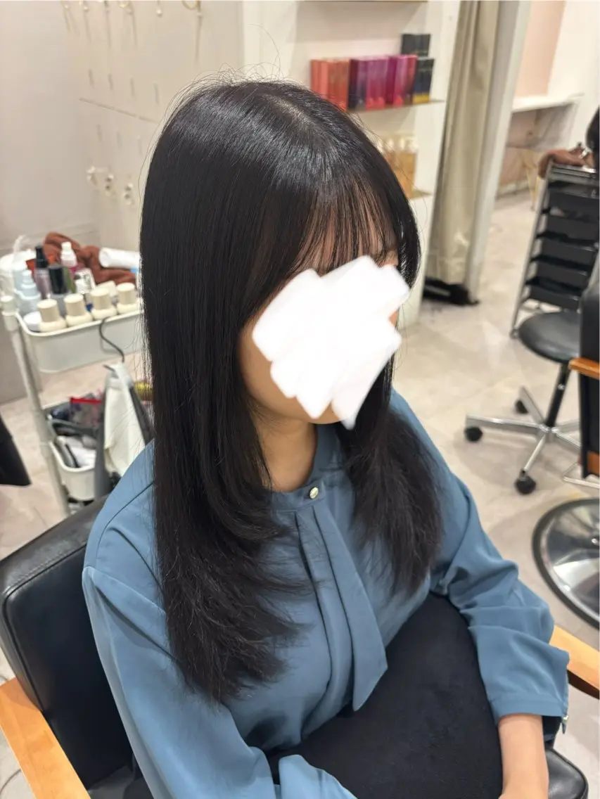 セミロング カラー カット ヘアカラー 田中澪🩵ྀི /HUG横浜のヘアスタイル
