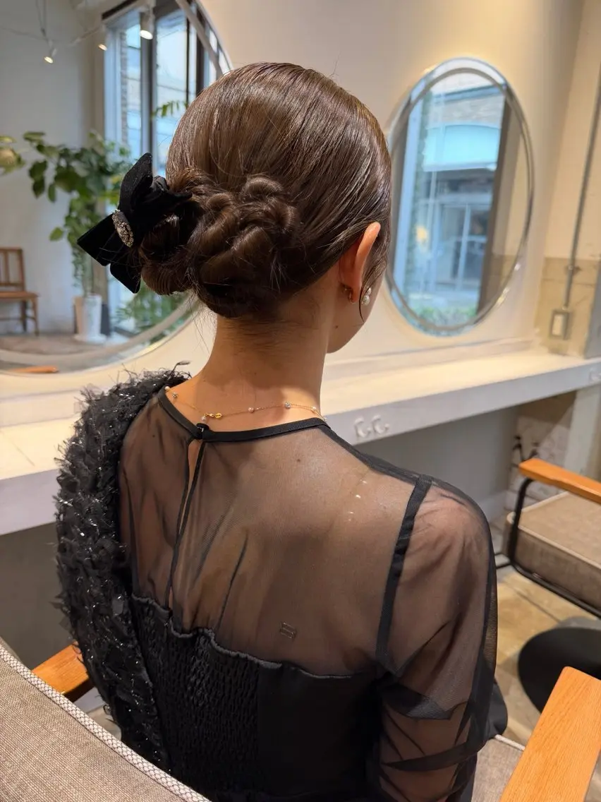 セミロング ヘアセット Fev AYAHAのヘアスタイル