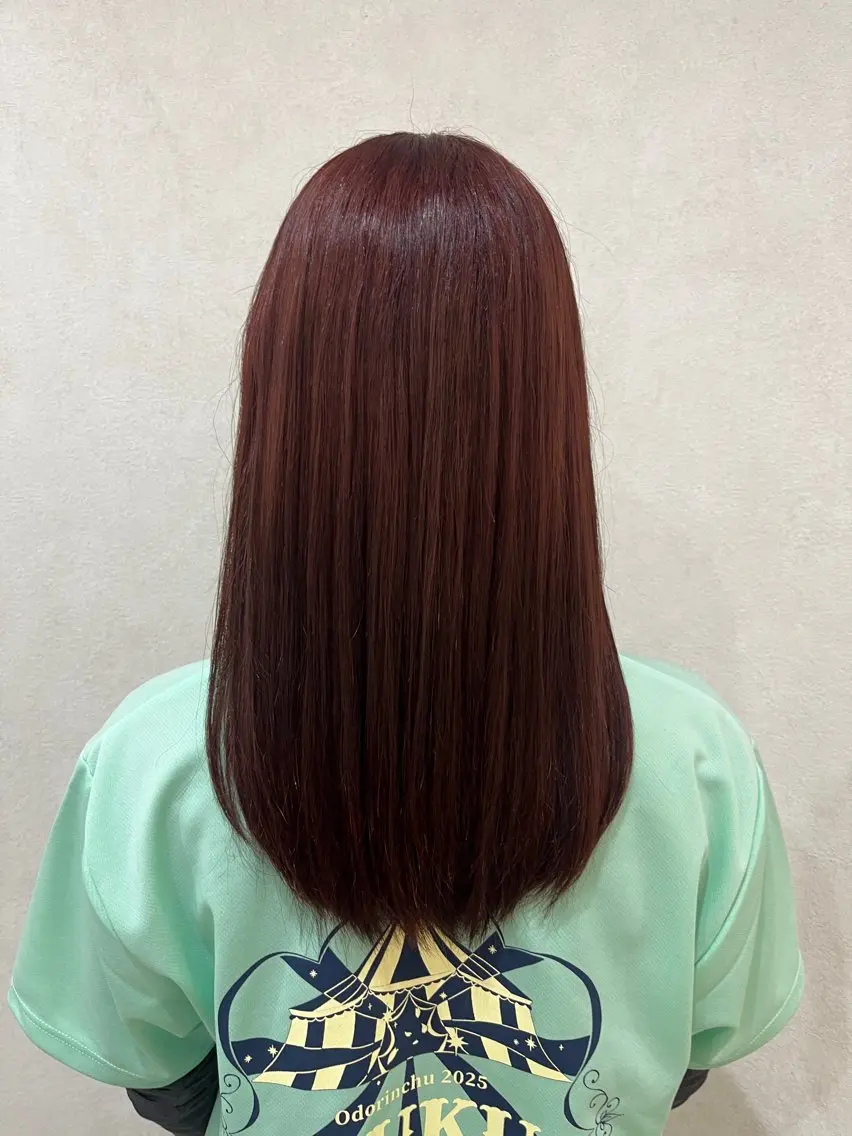 ロング カラー ヘアカラー トリートメント 縮毛矯正🫧/ 武笠 友香🤍のヘアスタイル