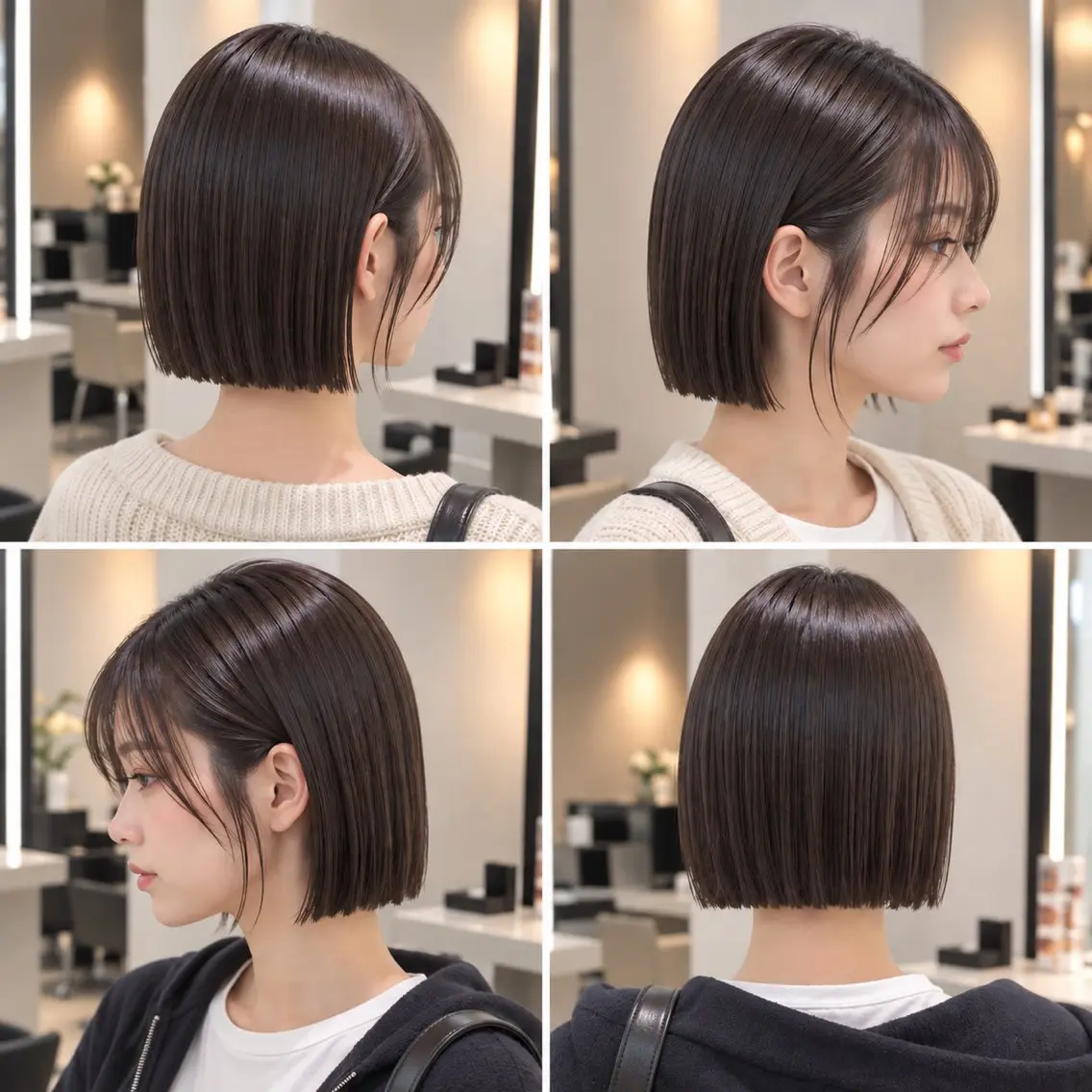 ショート カット 縮毛矯正 縮毛矯正×髪質改善 玉山直哉×天王町のヘアスタイル