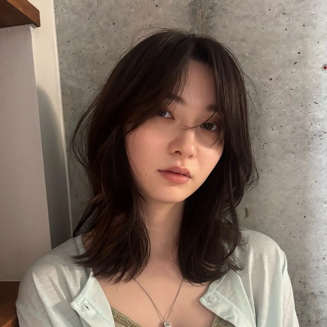 セミロング カット ヘアカラー トリートメント 透明感カラー 人気NO.1MIYUのヘアスタイル
