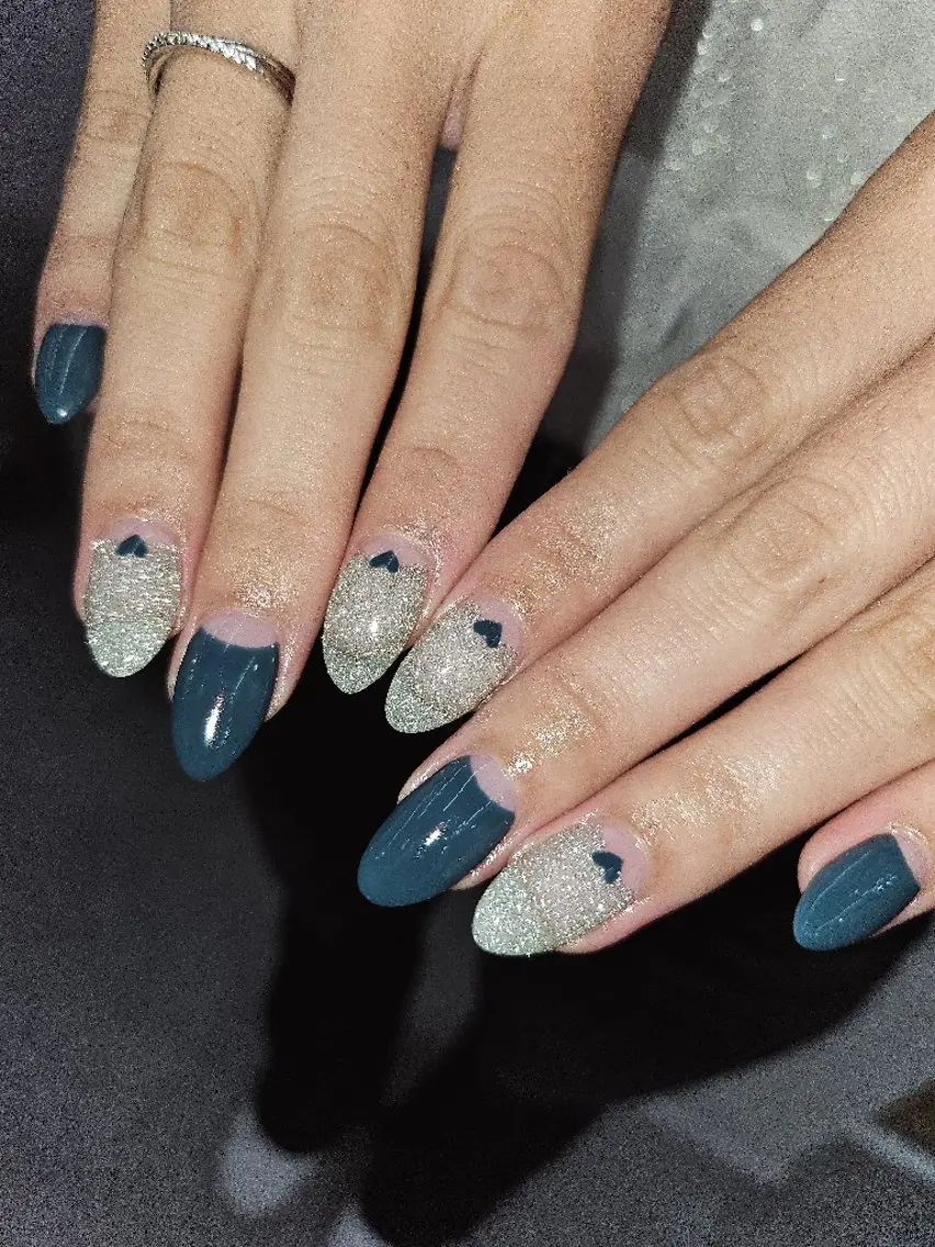 ネイル フラッシュネイル フレンチネイル ジェルネイル ハート 持ち込み puku nail 🌼kazu🌼のネイルデザイン