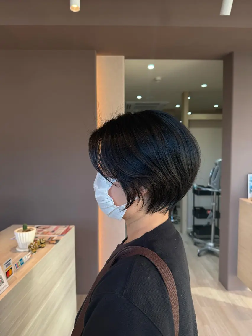 ショート カット ヘアカラー トリートメント Lien.テラダ 各務原スタイリストのヘアスタイル