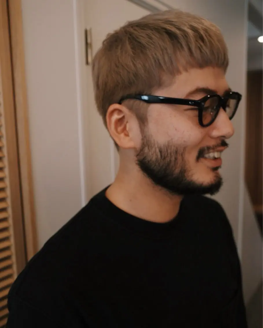 メンズ カット BROWN メンズヘアサロンのヘアスタイル