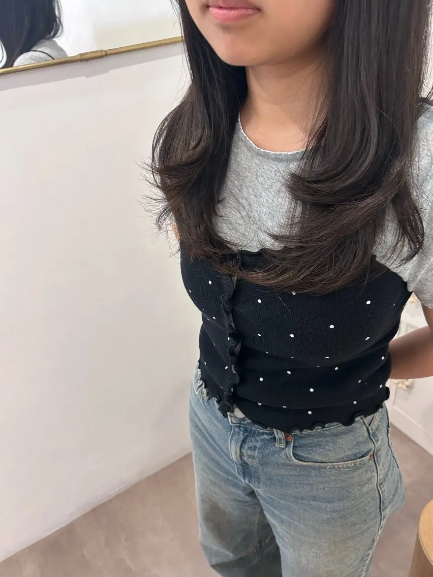 セミロング レイヤーカット カット トリートメント ボブ/レイヤー ナカミネアキナのヘアスタイル