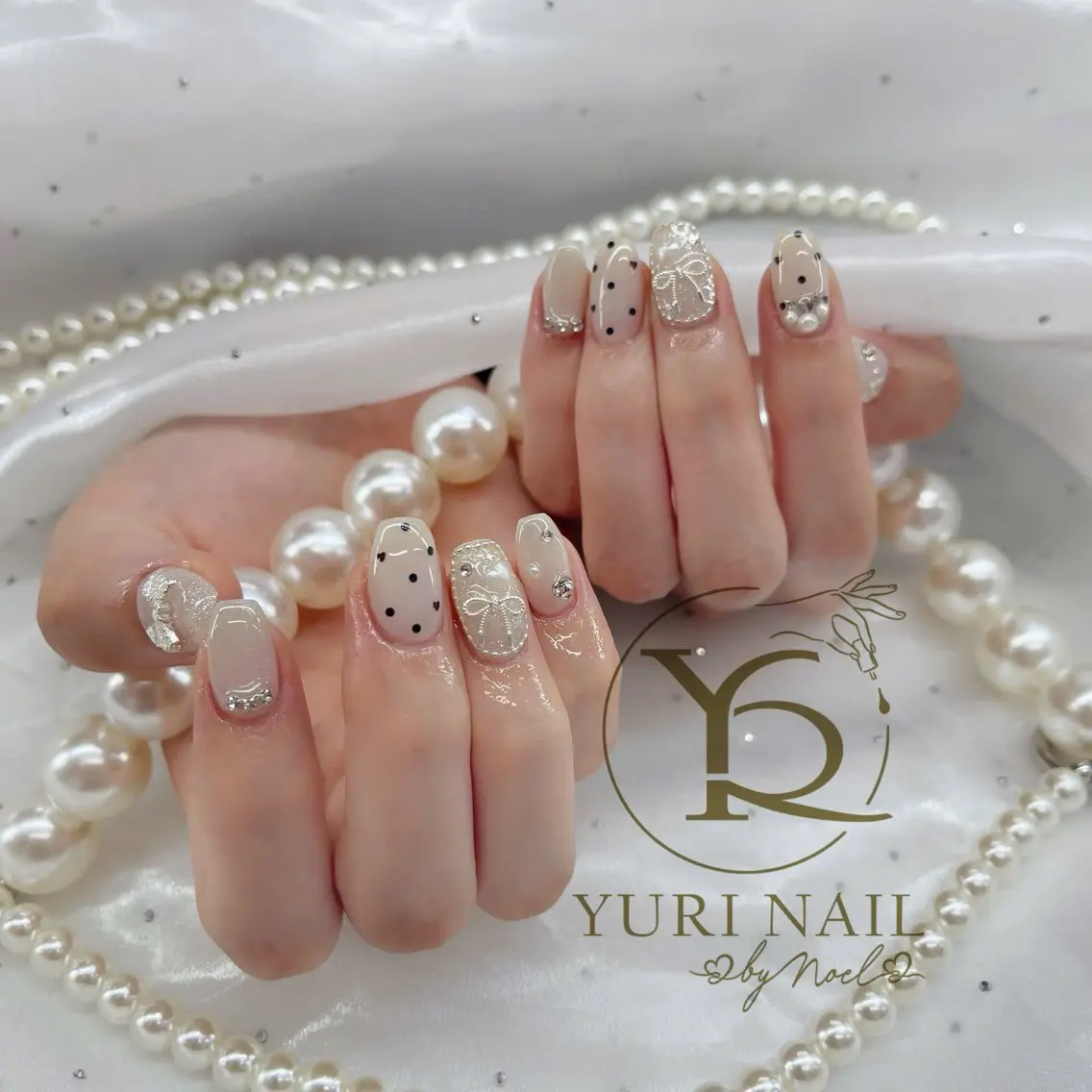 ネイル チークネイル フットネイル フレンチネイル グラデーション キラキラネイル ハンドネイル フットネイル ハンドケア YURI Nail Funabashiのネイルデザイン