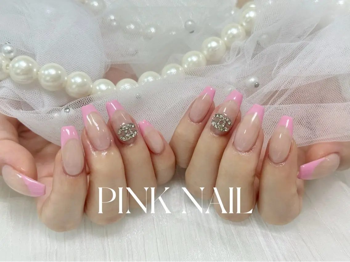 ネイル ハンドネイル pink nailのその他イメージ