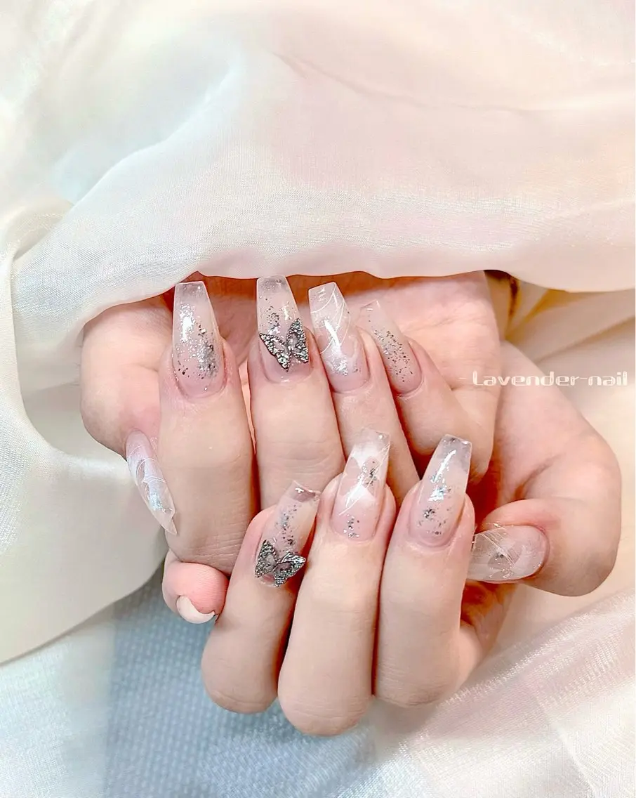 ネイル ハンドネイル Lavender nail·中島公園のネイルデザイン