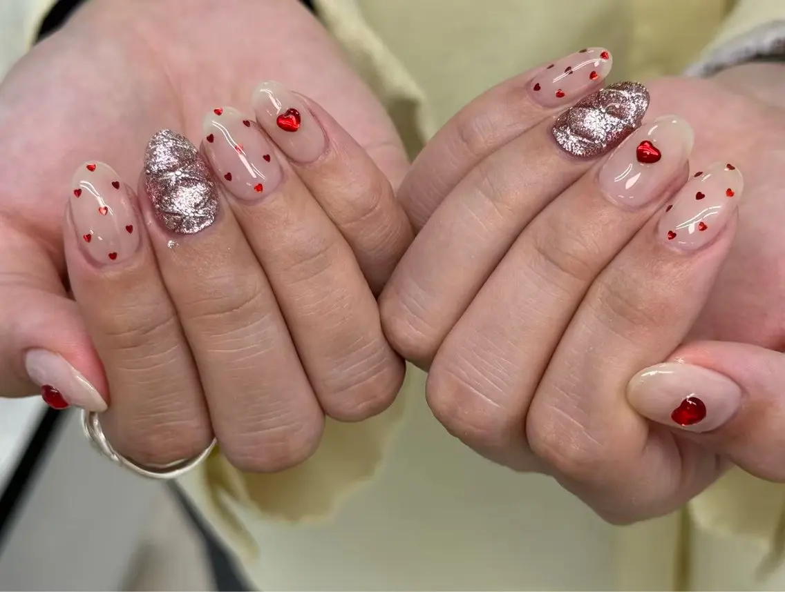 ネイル オーロラネイル フットネイル フレンチネイル ジェルネイル ガラスフレンチ ハンドネイル ハンドケア OCEAN nail パラジェル　取扱い店のネイルデザイン