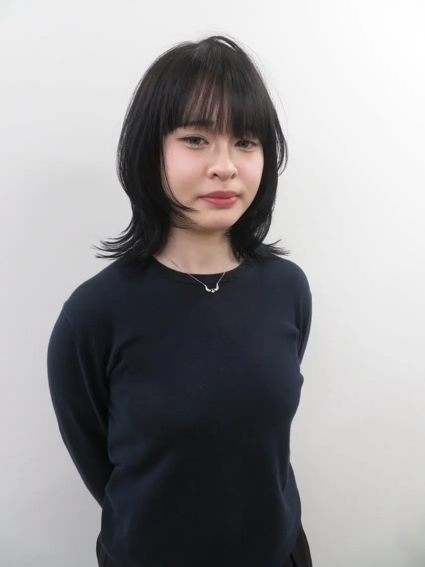ミディアム レイヤーカット カット XENA 渋谷店のヘアスタイル