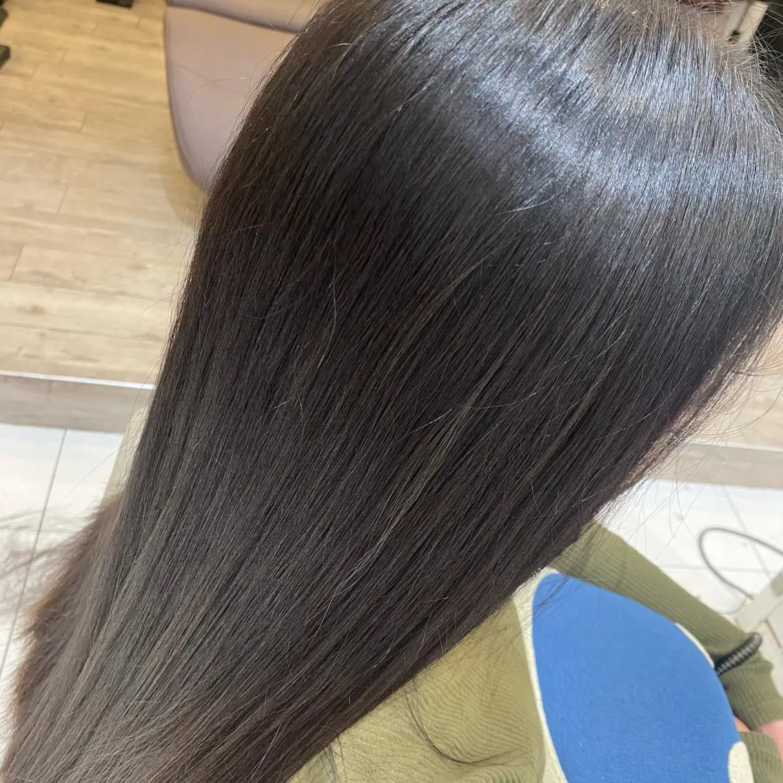 ロング カラー 黒髪 ブルーカラー ブルーブラック メンズサロンGRIT 店長 深山一平のヘアスタイル